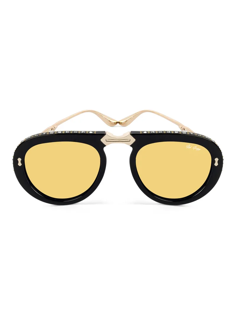 ووجلز Red Pappy Crystara Yellow Aviator Sunglasses