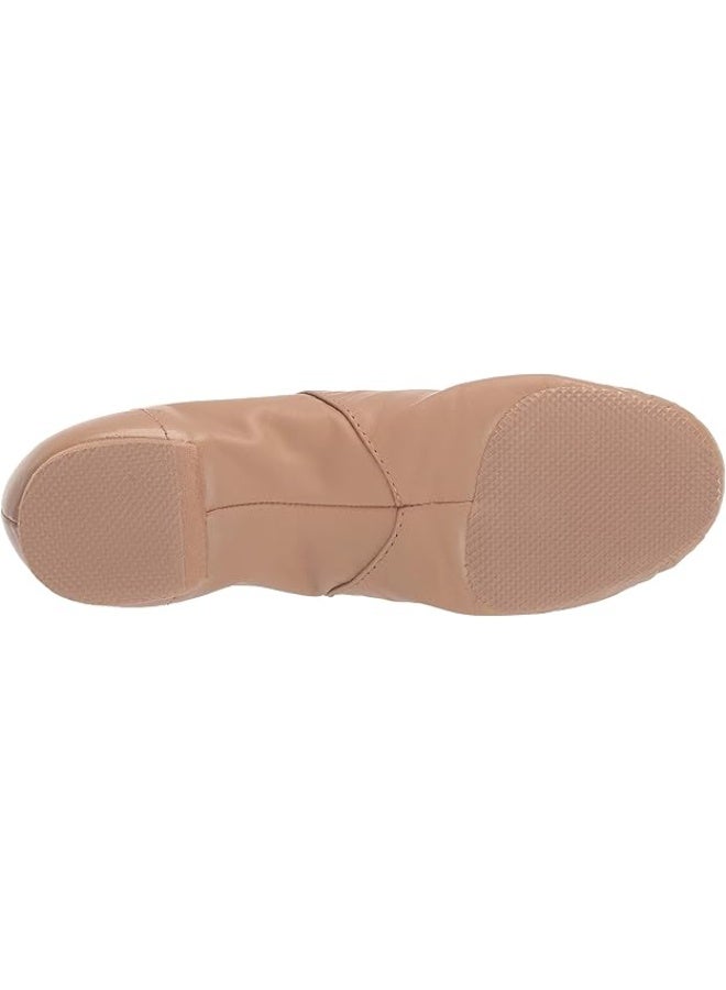 Bloch Dance Jazz Women Shoes, Super Jazz Leather with Strong Elastic Slip, High Durability, Neoprene stretch satin, Rubber Split Sole Leather, Flexibility, Spectators, Clogging, Step Dancing (Tan, Size: 9 ) - Image 2