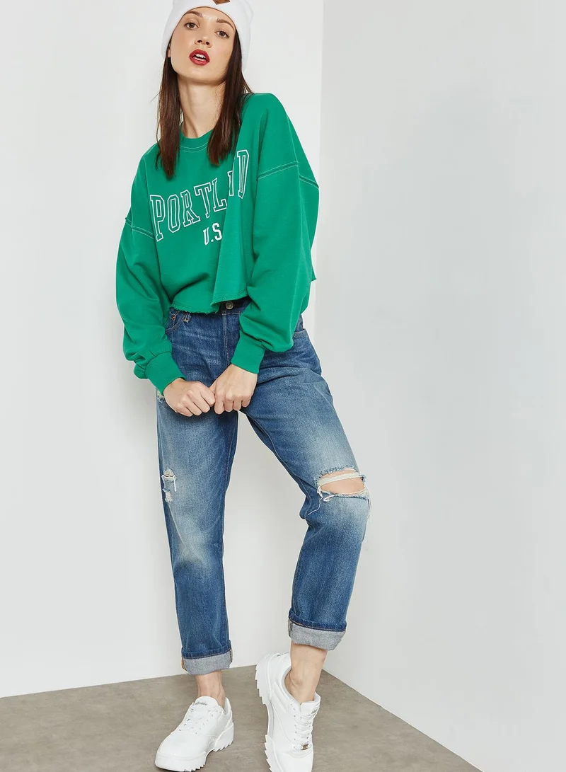 NEW LOOK Slogan Sweatshirt