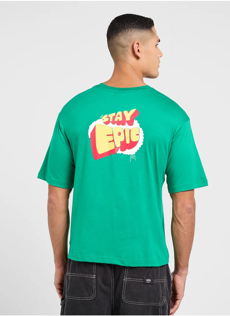 Seventy Five Graphic Oversized Boxy Fit T-Shirt