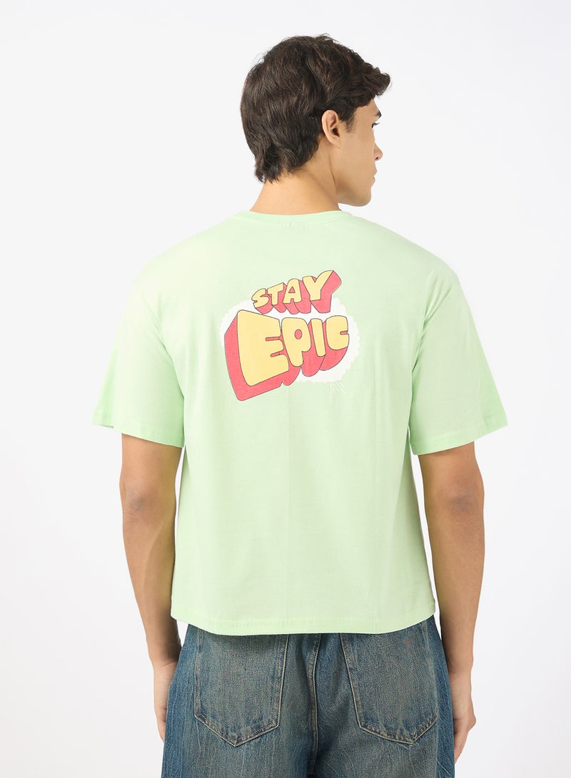 سفنتي فايف تيشيرت كبير الحجم مزين برسومات - Image 2