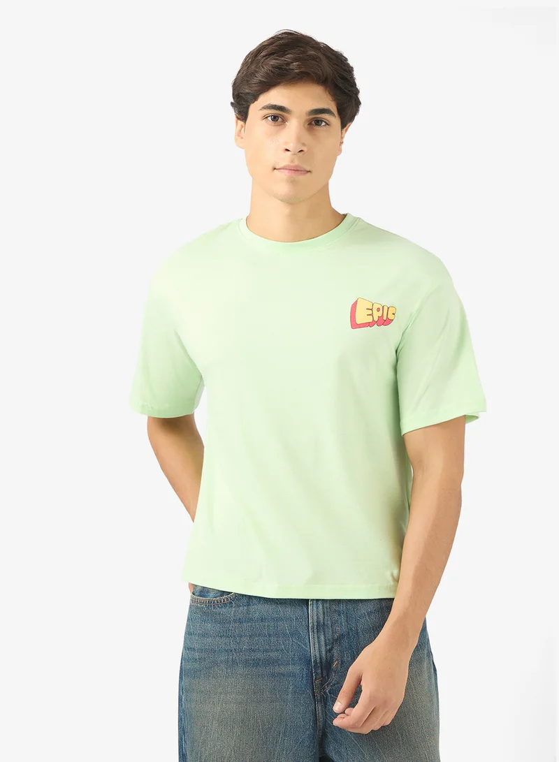 Seventy Five Graphic Oversized Boxy Fit T-Shirt