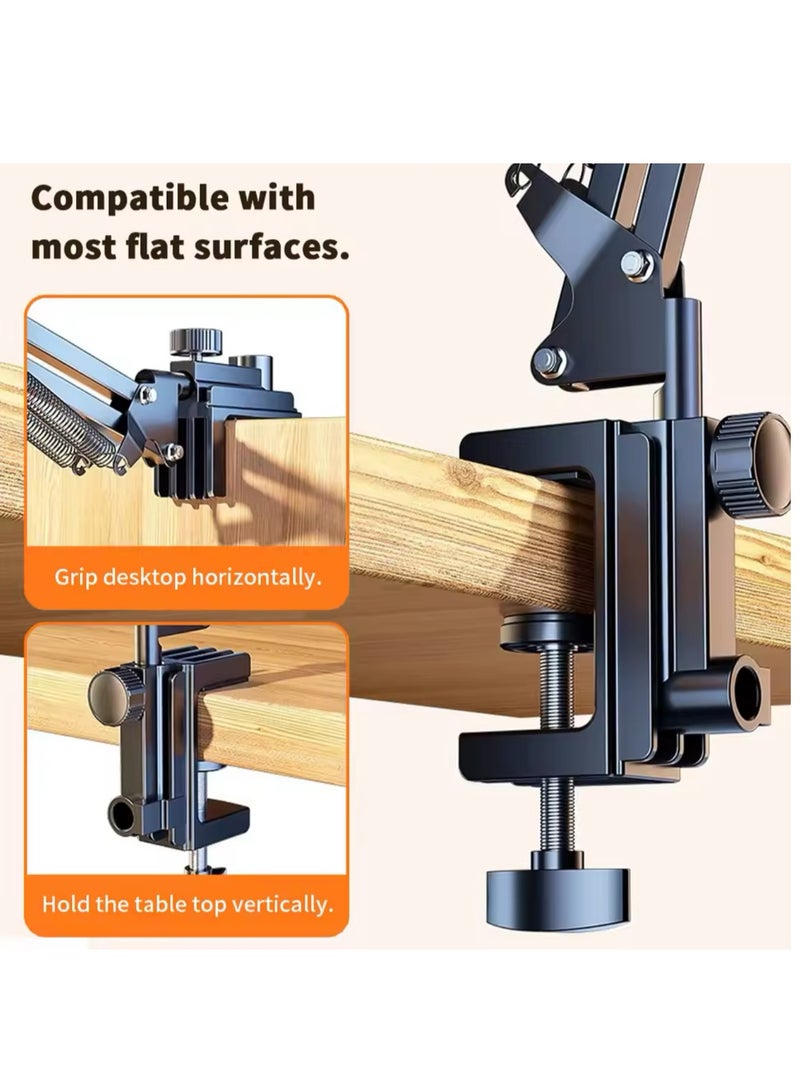 Tablet Holder for Bed 360° Rotating Phone, Mount Desktop Stand for iPad ,Metal Arm For 4.7~11 inch Phone iPad Tablet Stand - Image 4