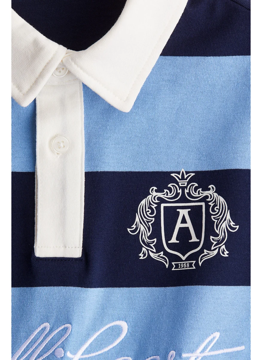 اتش اند ام Text-Motif Polo Shirt