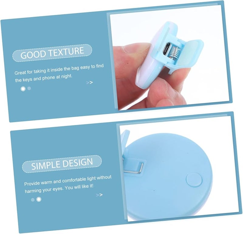 ARTIBETTER 4pcs Mini Badge Light For Nurse Keys Purses 5.9X3.6X3CM Portable USB Night Light - Image 3