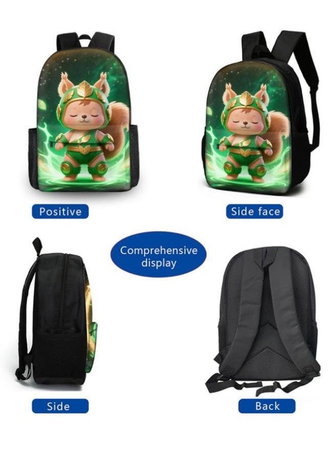 Bright Li Fire Unlock the new fashion of childish fun! Three-piece set of bags, cartoon elements for children and teenagers (students, children, friends' outings, mountain climbing, schooling, etc. can be used) - 59  - Image 3