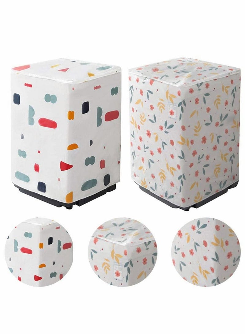 Y&D 2 Pcs Washing Machine Covers Waterproof Dustproof Washer Dryer Protection Case Appliance Protectors Top Loading Style  - Image 2