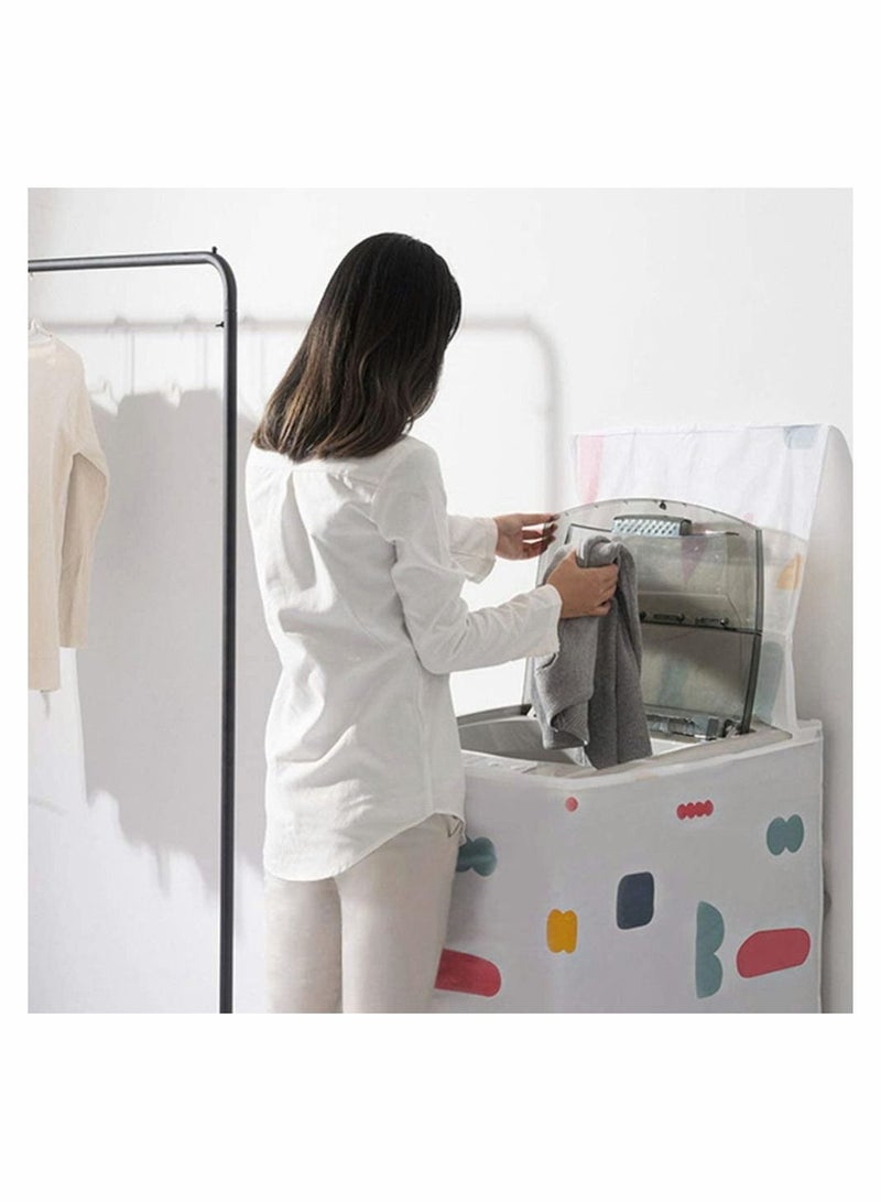 Y&D 2 Pcs Washing Machine Covers Waterproof Dustproof Washer Dryer Protection Case Appliance Protectors Top Loading Style  - Image 3