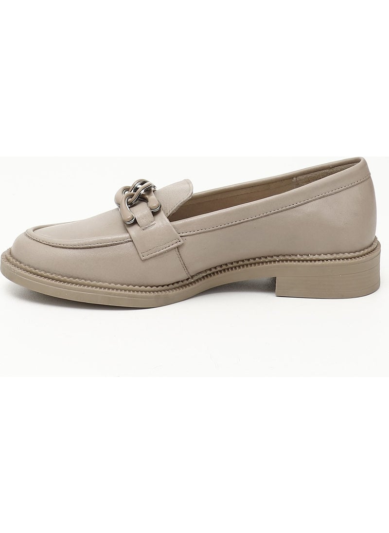Gönderi(r) Post(R) Gön Genuine Leather Round Toe Loafer Buckled Women's Casual Shoes 24272  - Image 4