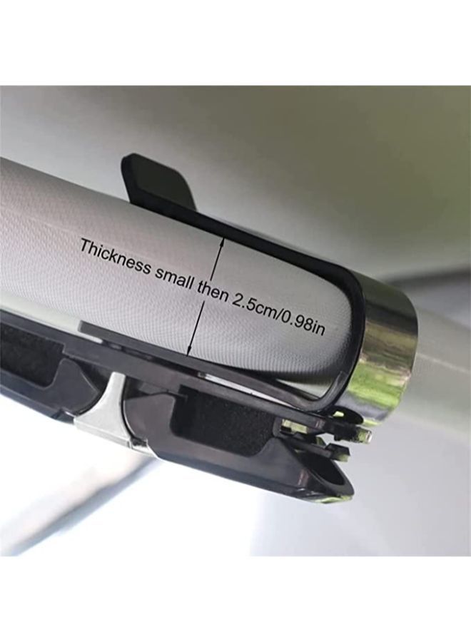 2 Pieces Sun Glasses Holder Clip Hanger for Car Sun Visor Mount Ticket Card Clip Sun Glasses and Eye Glasses Double-End Clip Holder for your Car 180° Rotational Glasses Holder - Image 4