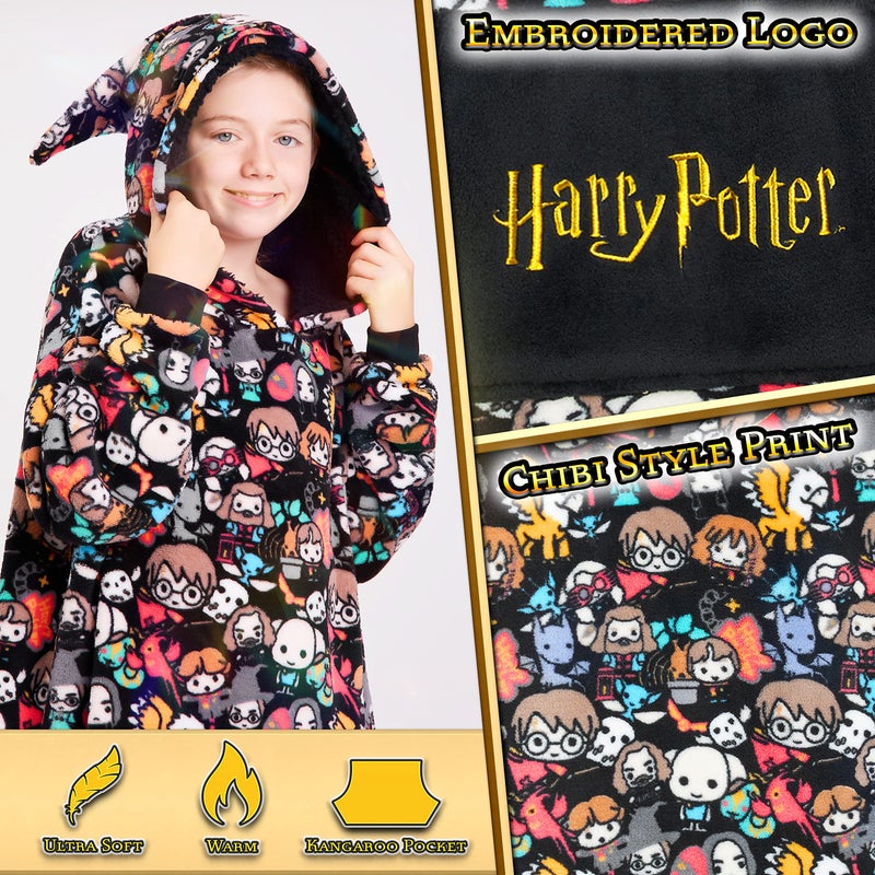 Harry Potter Oversized Hoodie Blanket for Kids  Gifts for Girls Boys (Multicolor) - Image 4