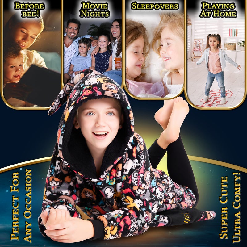 Harry Potter Oversized Hoodie Blanket for Kids  Gifts for Girls Boys (Multicolor) - Image 5