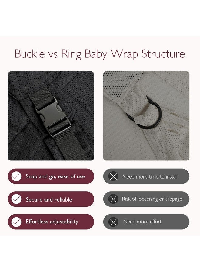 Moby Baby Wrap Carrier Evolution for Newborns to Toddlers (8-33lbs), Infant Sling Carrier, Lightweight & Hands Free Design, Adjustable for All Body Types, Baby Registry Gift (Sea Glass) - Image 2