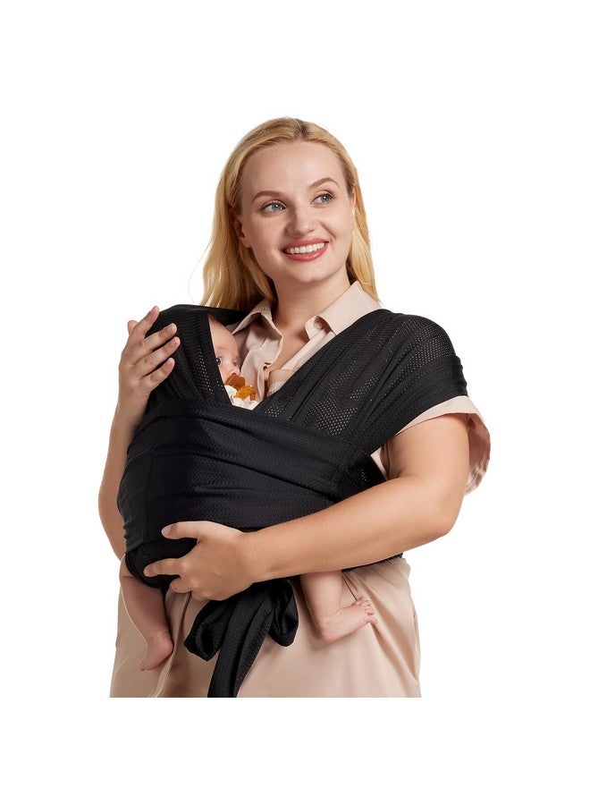 Moby Baby Wrap Carrier Evolution for Newborns to Toddlers (8-33lbs), Infant Sling Carrier, Lightweight & Hands Free Design, Adjustable for All Body Types, Baby Registry Gift (Sea Glass) - Image 1