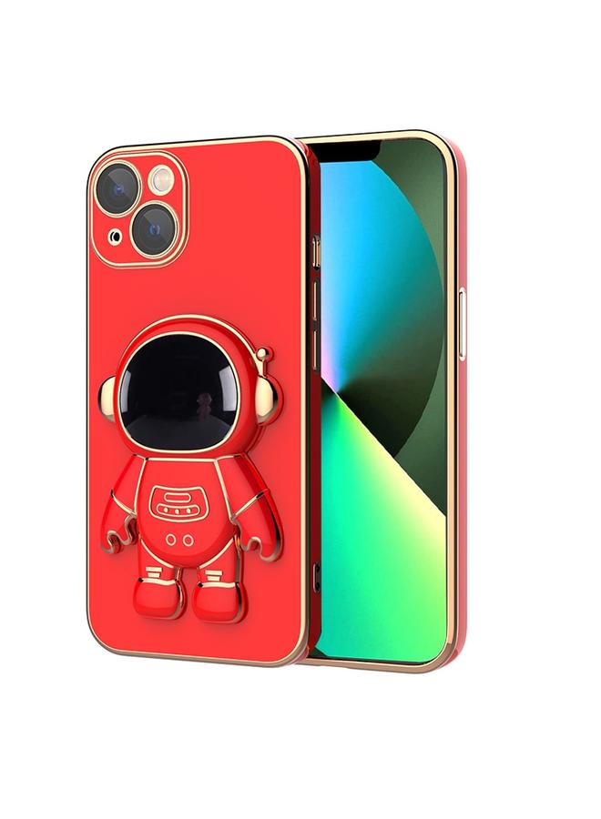 اس-توب جراب لهاتف iPhone 11 Pro Max، جراب هاتف مطلي بحامل رائد فضاء - Image 1