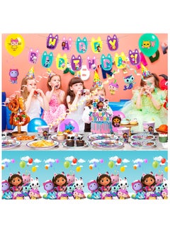 Gabby Dollhouse Party Decoration for 10 Guests, Gabby Birthday Disposable Tableware Set Gabby Dollhouse Birthday Party Plates Cups Napkins Gabby Dollhouse Party Balloons Banner - pzsku/Z4D003F717C5103718059Z/45/_/1740366089/769439ba-b134-44ec-b548-da0ca5672443