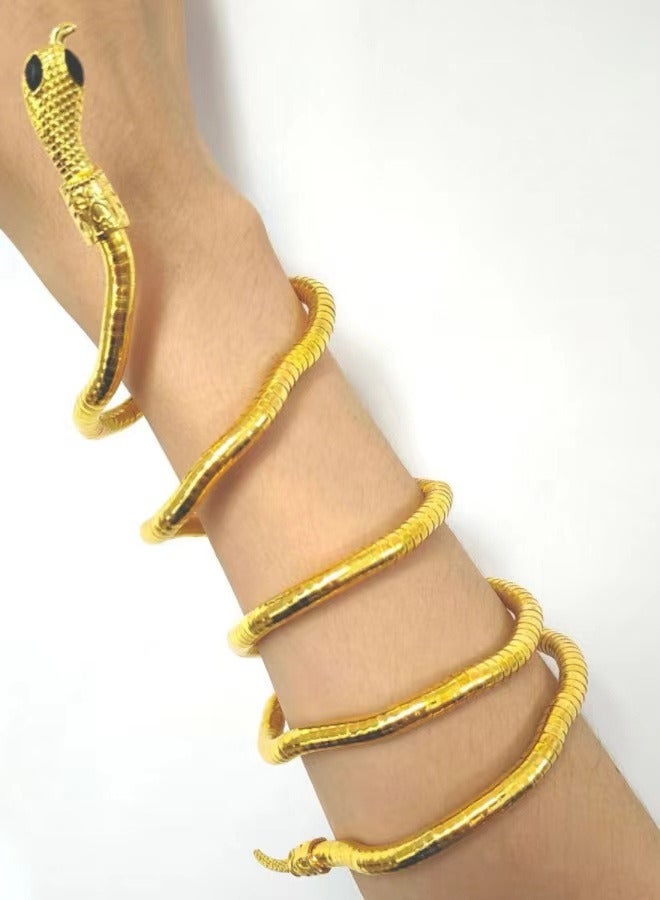 Stylish Wrapped Snake Choker - Unique and Exclusive Necklace Design Gold - Image 5