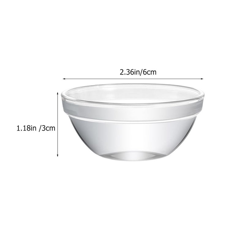 8pcs Small Glass Dessert Bowls Round Jelly Pudding Containers Multipurpose Serving Bowls - Image 3