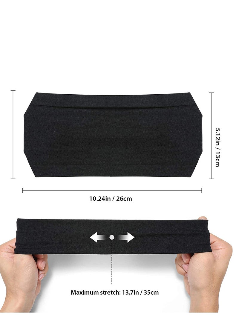 SYOSI Headbands for Men Women Sweat Band & Mens Headband Mesh Design Non Slip Stretchy Moisture Wicking Breathable Workout Sweatbands for Running, Cycling, Gym, Yoga - Image 2