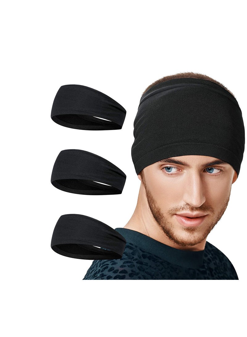 SYOSI Headbands for Men Women Sweat Band & Mens Headband Mesh Design Non Slip Stretchy Moisture Wicking Breathable Workout Sweatbands for Running, Cycling, Gym, Yoga - Image 1