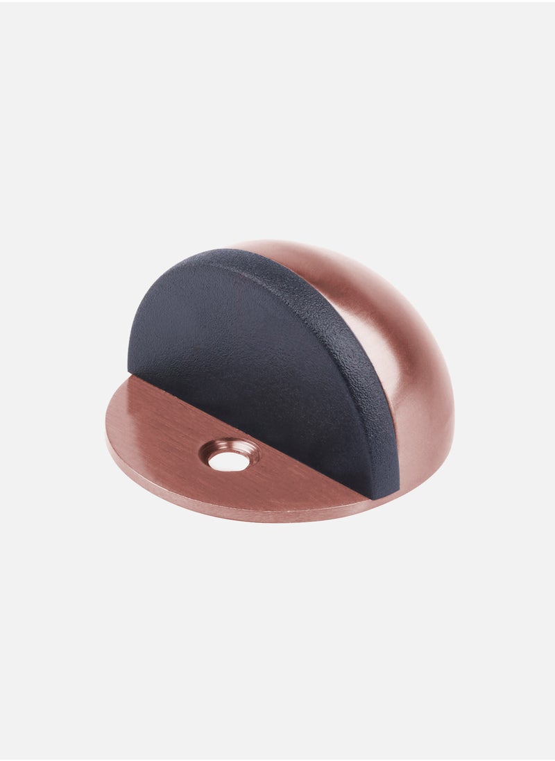 CINCINNO Half Moon Door Stopper – 40mm, Premium Stainless Steel, Heavy Duty, Anti-Corrosion, Wall Protector, Modern Design, Silent Close, 5-Year Warranty – (Rose Gold) 
