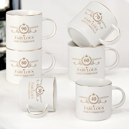Cabtnca 90th Birthday Gifts for Women, Gifts for 90 Year Old Woman, 90 and Fabulous, Limited 90 Edition Mug, 90th Birthday Gift Ideas for Grandma Mom Aunt, 90th Birthday Mug, 12Oz - Image 5