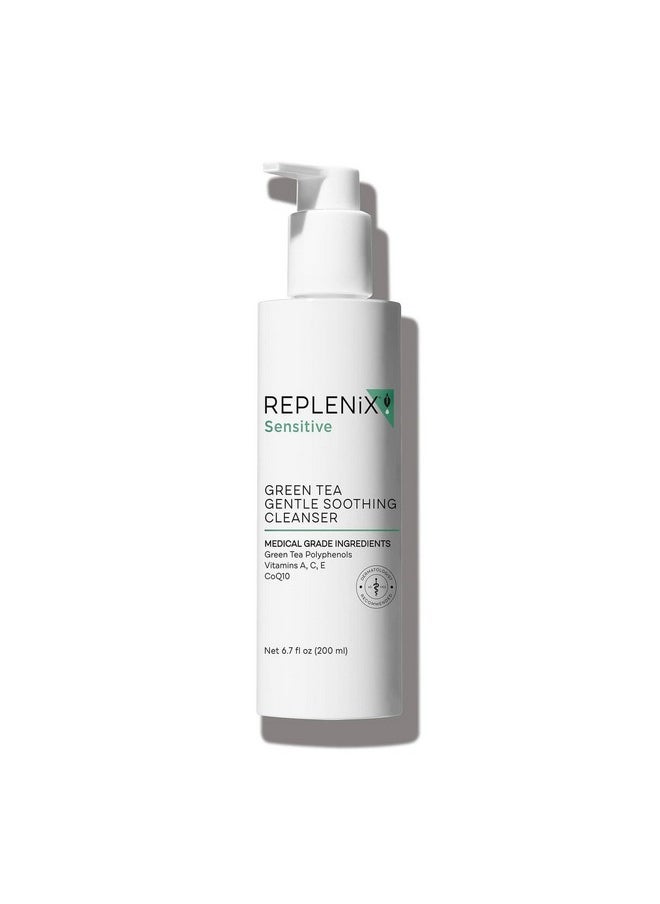 Replenix Replenix Green Tea Gentle Soothing Cleanser, Medical-Grade Face Wash for Sensitive Skin (6.7 fl. oz)  - Image 1