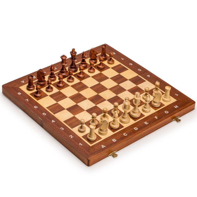 Wegiel Tournament No 4 Staunton European Wood Chess Set 16 Inches - Image 3