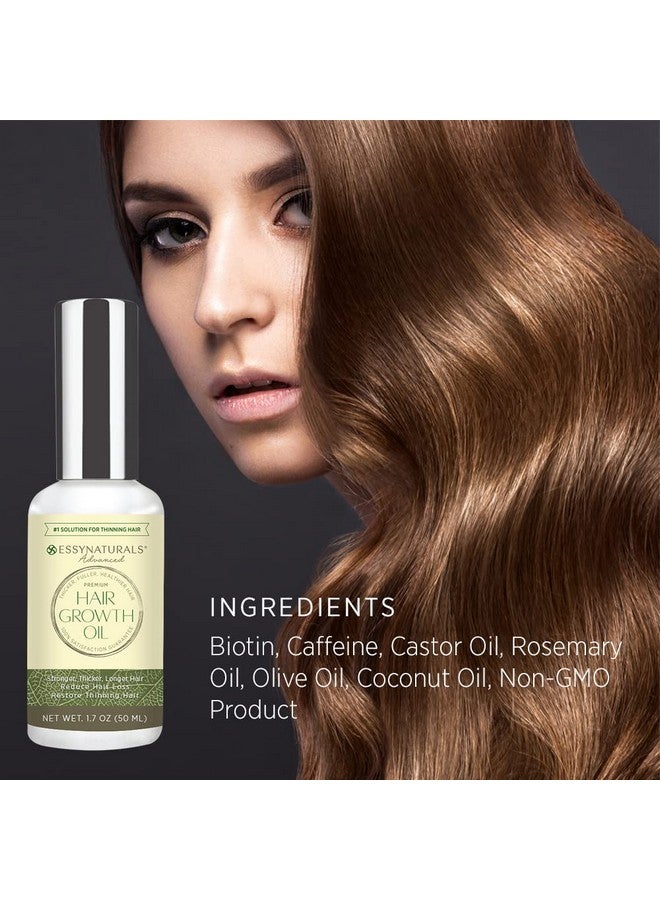 EssyNaturals Advanced Essynaturals Hair Growth Oil with Biotin - Caffeine and Castor Oil for Fuller, Thicker, Longer Hair - Image 2