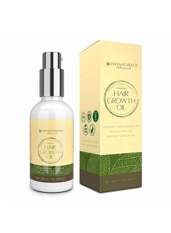 EssyNaturals Advanced Essynaturals Hair Growth Oil with Biotin - Caffeine and Castor Oil for Fuller, Thicker, Longer Hair - Image 1