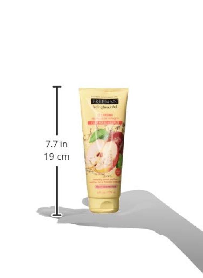 Freeman Facial Apple Cider Vinegar Clay Mask Plus Scrub 6 Oz/177 Ml Pack Of 2 - Image 4
