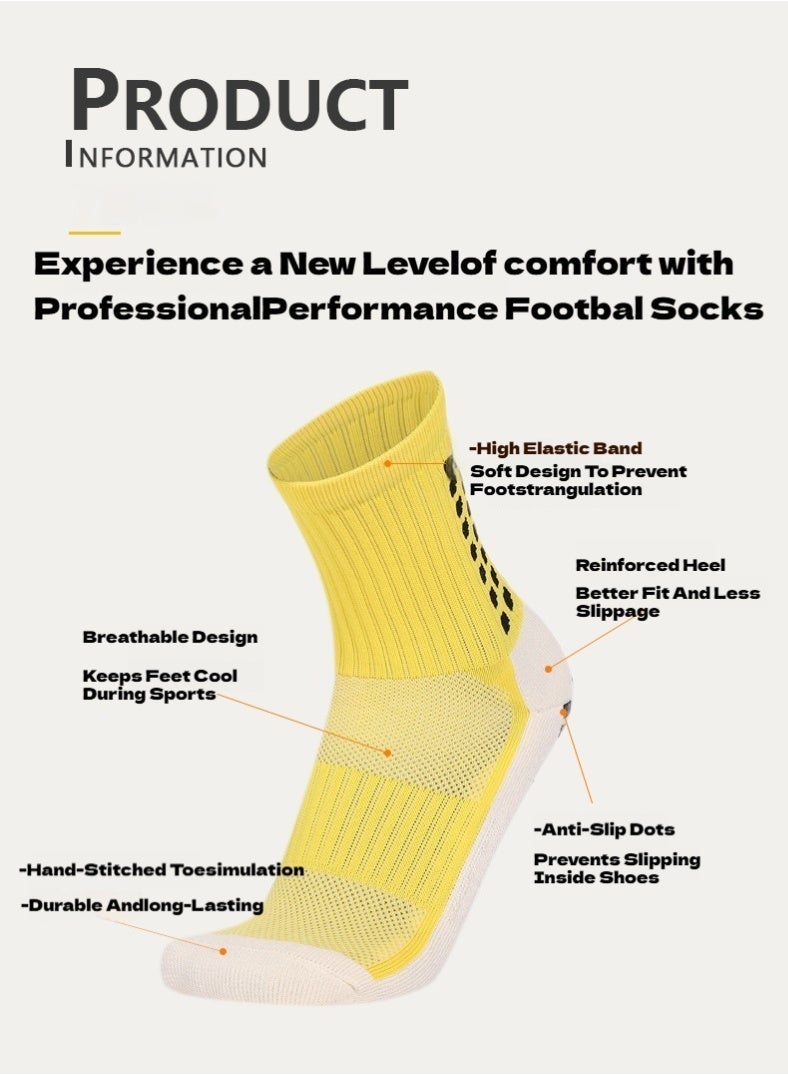 Kenzs Men's professional football socks (mid-tube) with good wrapping, non-slip, moisture absorption and deodorization - Image 3
