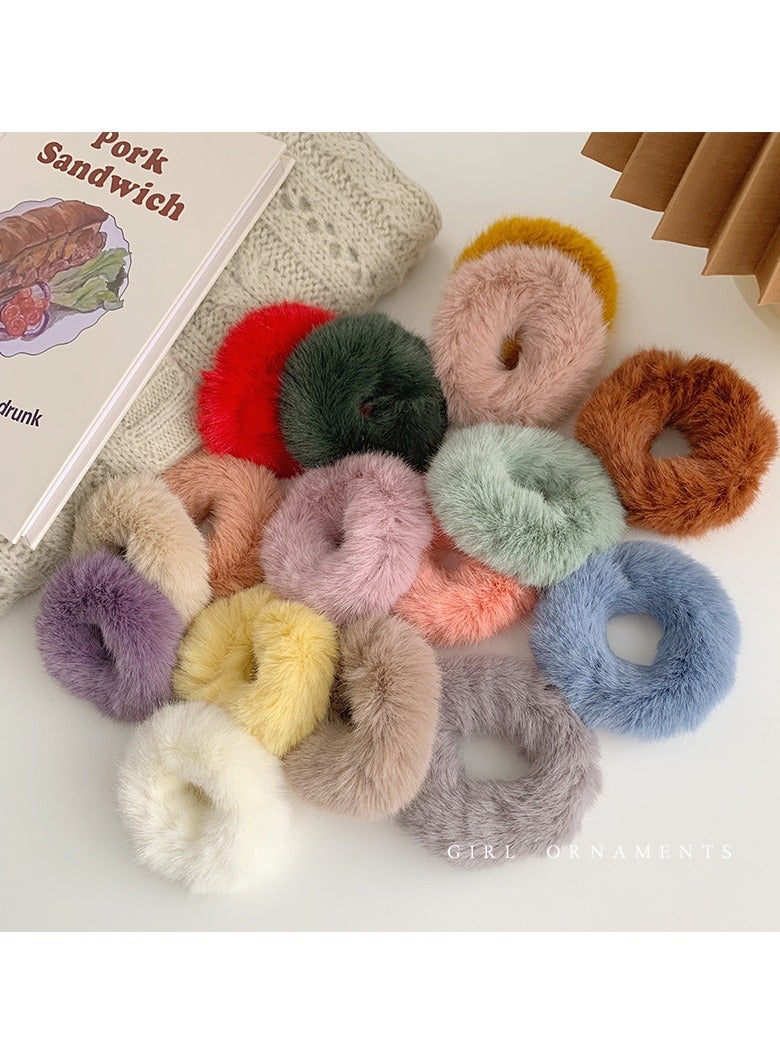 يوكانبي ١٦ قطعة رباطات شعر مخملية نسائية - أشرطة مرنة متعددة الألوان بتصميم أنيق - Image 5