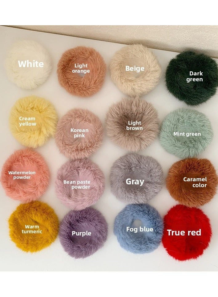 يوكانبي ١٦ قطعة رباطات شعر مخملية نسائية - أشرطة مرنة متعددة الألوان بتصميم أنيق - Image 1