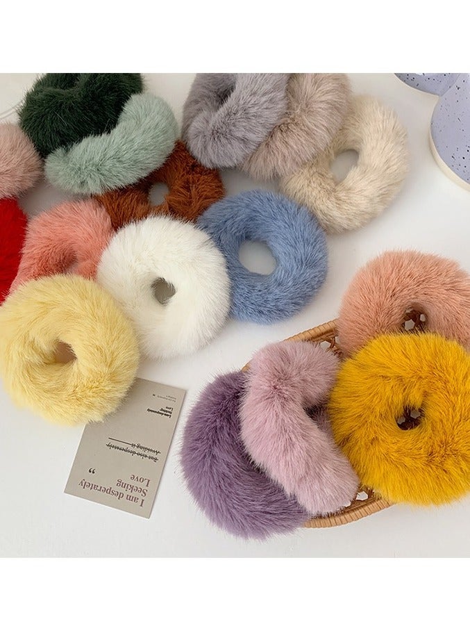 يوكانبي ١٦ قطعة رباطات شعر مخملية نسائية - أشرطة مرنة متعددة الألوان بتصميم أنيق - Image 4