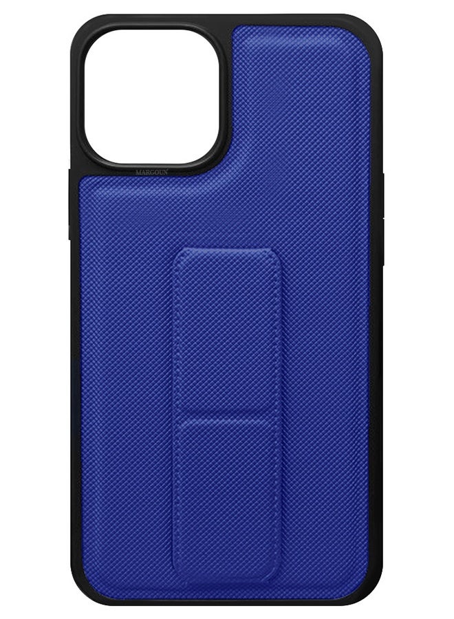 CATANES Shockproof Case with Integrated Hand Strap for iPhone 14 - Foldable Kickstand and Anti-Drop Protection for Secure Grip and Hands-Free Viewing - Blue - Image 5