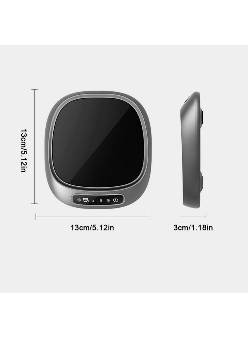 1PCS سخان أكواب ذكي 3 سرعات ضبط درجة الحرارة USB سيراميك كهربائي قاعدة حرارية 55 درجة تسخين ثابت للقهوة والشاي والشوكولاتة الساخنة والحليب في المطبخ والمكتب وطاولة الطعام والتخييم - Image 3