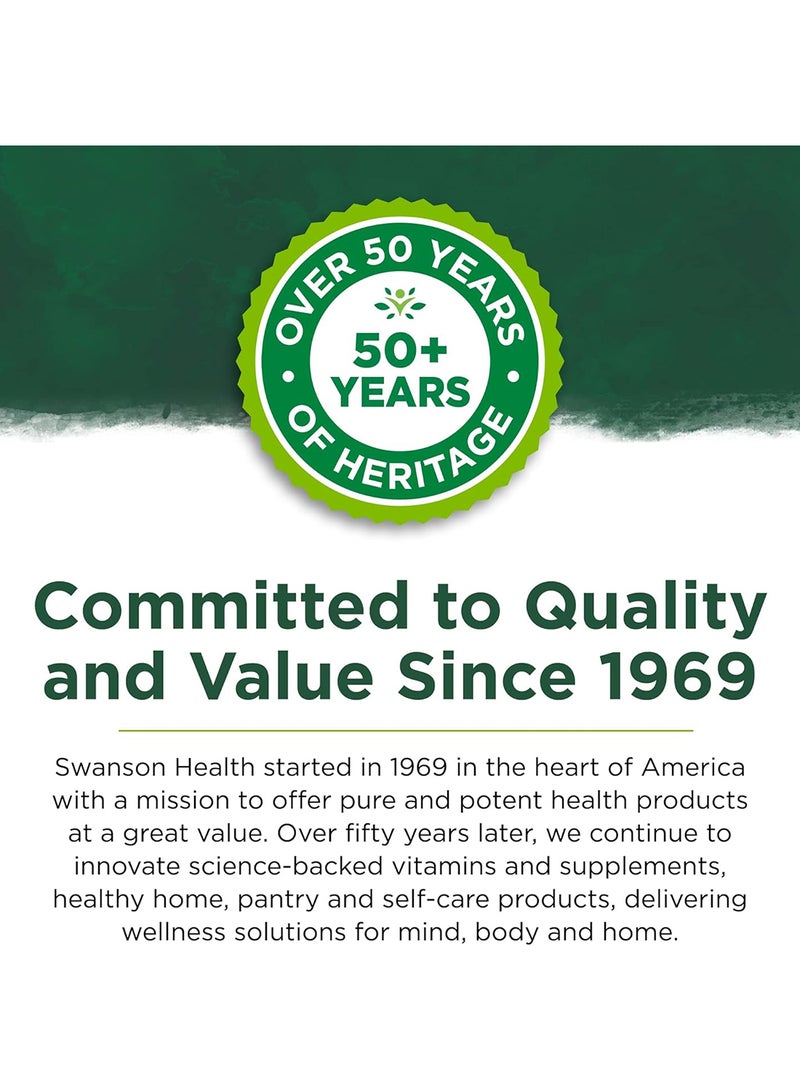 سوانسون حمض ألفا ليبويك 50 ملغ، 120 كبسولة - Image 2