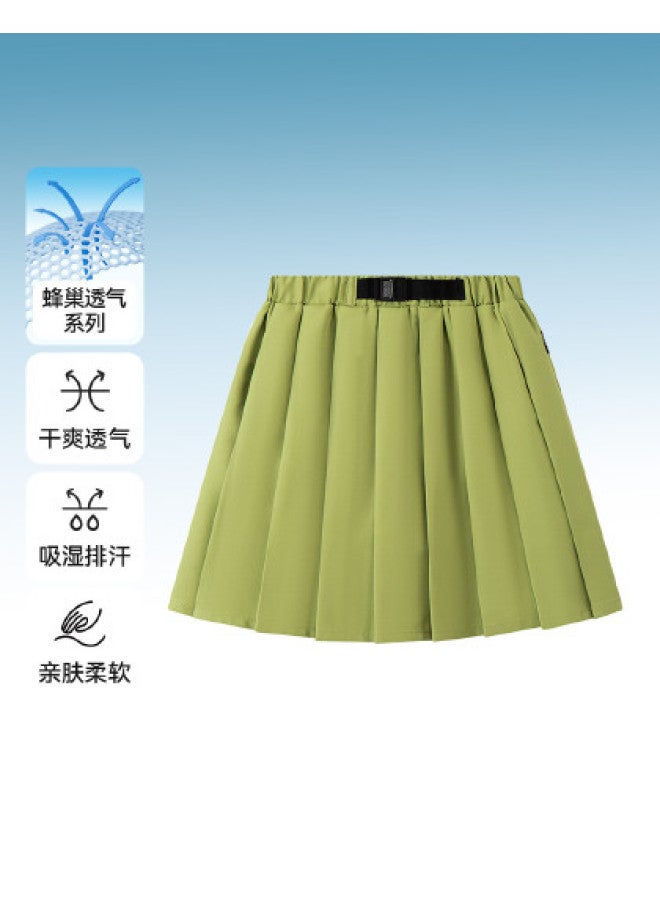 Annil Girls' Skirt 2025 Summer New Pleated Skirt School Style Sporty A-line Skirt With Lining Sweet And Fashionable - Image 1