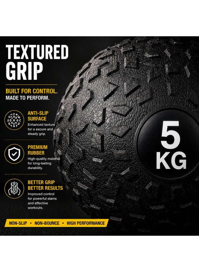 Volcan Fitness 5KG Non-Bounce Slam Ball for Strength Training & CrossFit Workout - Image 2