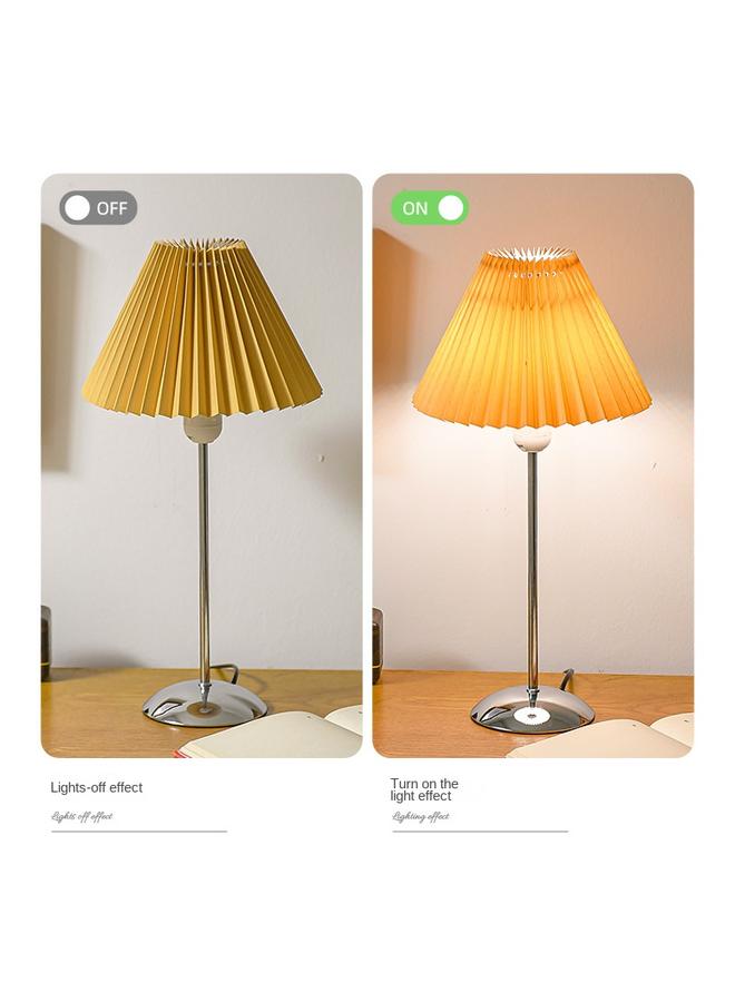 الأزرق جي دبليو إنز جديد الشمال الإبداعي النسيج مطوي غرفة المعيشة غرفة نوم الغلاف الجوي مصباح السرير الرجعية الغلاف الجوي مصباح طاولة الليل - Image 3