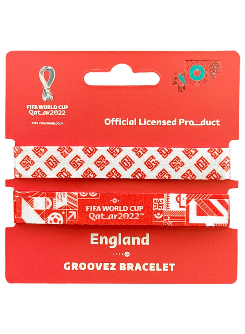 FIFA Fabric Fashionable Qatar 2022 World Cup Country Team Nylon Wrist Band - England - Image 1