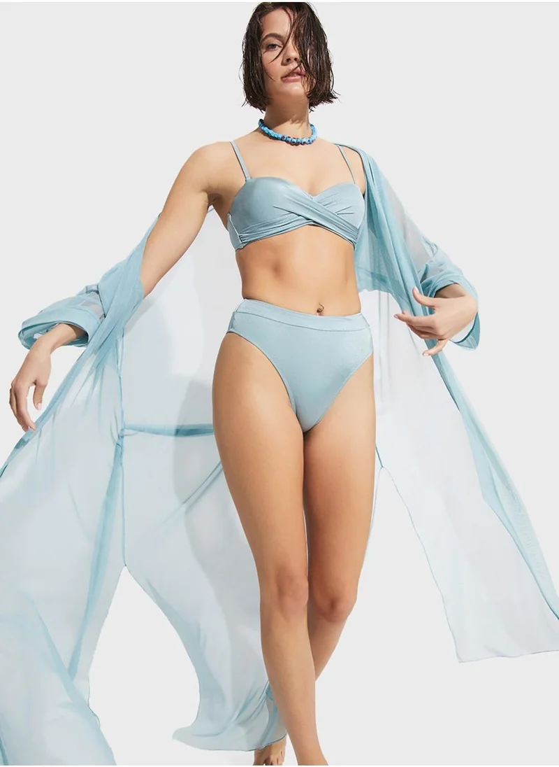 JUNE Mesh Longline Kimono