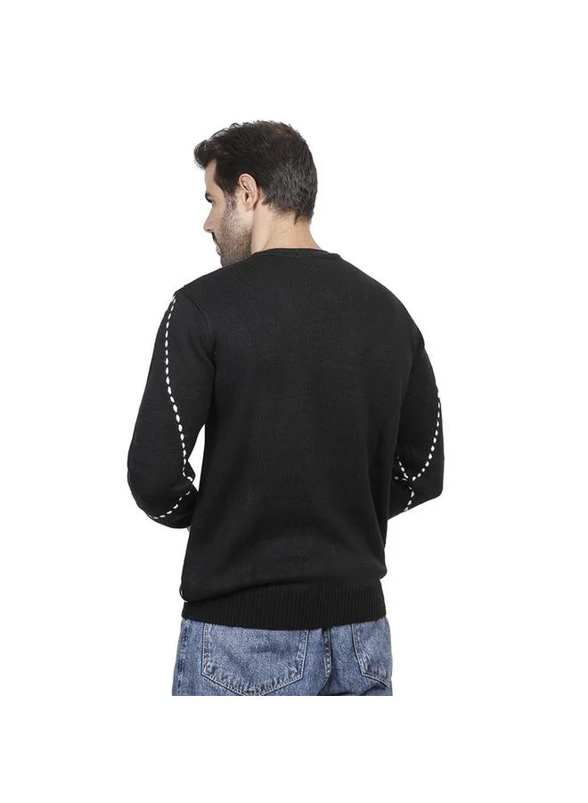 كوب كنزة رجالية كاجوال بأكمام طويلة