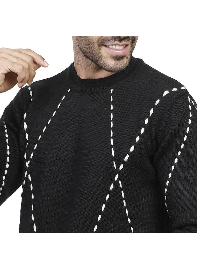 كوب كنزة رجالية كاجوال بأكمام طويلة