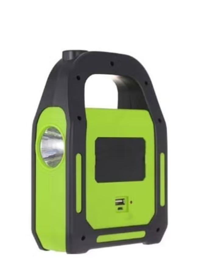 3-in-1 Rechargeable Emergency Handheld Flashlight – Solar & Electric LED Lantern with USB for Camping & Outdoor - color may vary - Image 5