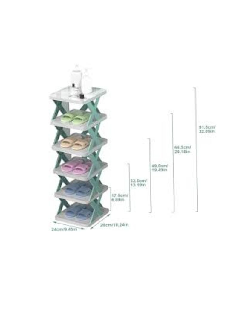 Generic - A new shaped shoe cabinet that gives a coordinated decorative appearance that fits all places and saves space. It consists of 5 layers (multi-colored) - Image 1