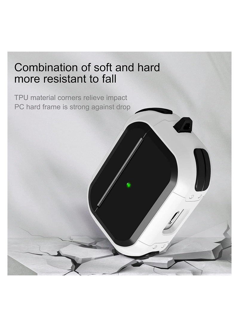 ELTRAZONE - AirPods 3 Case Cover with Keychain Upgraded Armor Shockproof Hard-Shell Protective TPU Compatible for Apple Airpods 3rd Generation Case for Women Men Girls Boys (Front LED Visible) - Image 1