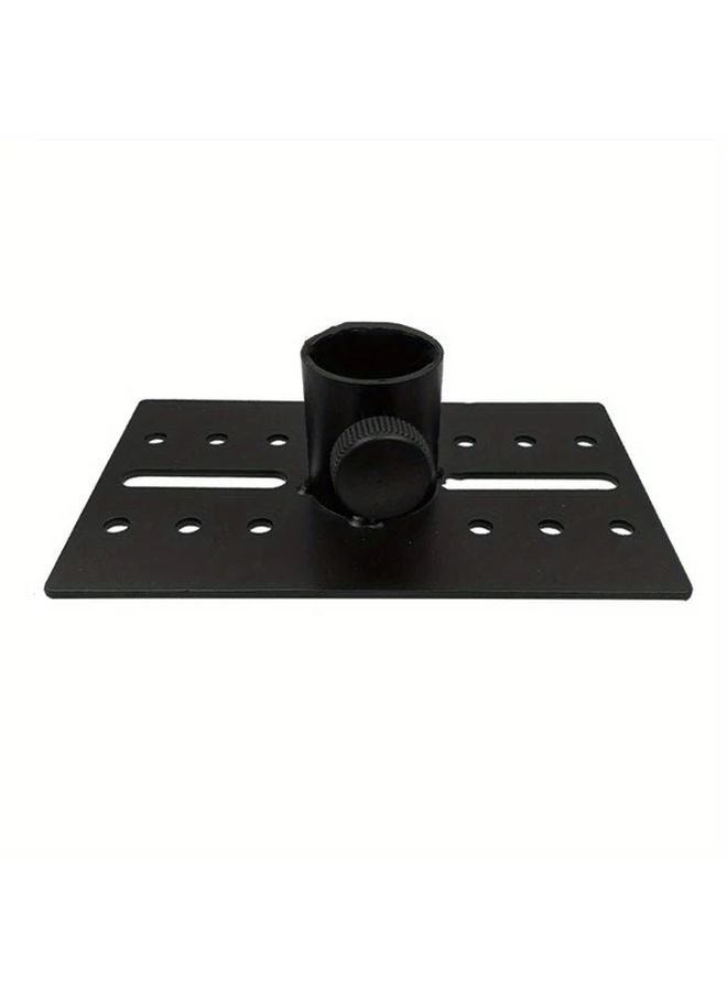 حامل ثلاثي القوائم أسود قابل للتعديل محول لمكبرات صوت DJ من الصلب الثقيل - Image 3