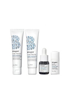Briogeo Briogeo Scalp Revival Soothe + Detoxify Minis Kit, Soothe a Dry, Flaky, Itchy Scalp, Clarify Build Up, Scalp Detox, Unclog Hair Follicles,Travel Kit, Vegan, Cruelty-Free, 4-Piece Set  - Image 1